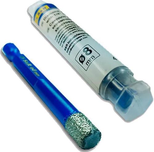 cumpără Burghiu S&R 252500008 Burghie diamantat pentru ceramica 8mm în Chișinău 