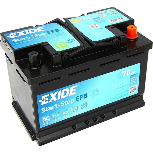 купить Автомобильный аккумулятор Exide Start-Stop EFB 12V 70Ah 760EN 278x175x190 -/+ (EL700) в Кишинёве 