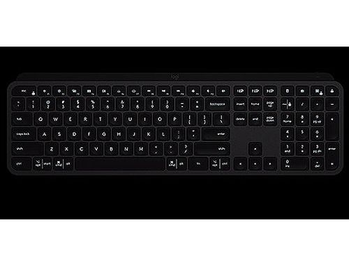 cumpără Tastatura Logitech Wireless MX Keys Advanced Graphite Illuminated Keyboard, Logitech Unifying 2.4GHz wireless technology, Bluetooth, Rechargeable with USB type C, Graphite 920-009417 în Chișinău 