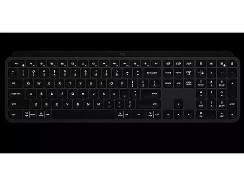 купить Клавиатура Logitech Wireless MX Keys Advanced Graphite Illuminated Keyboard, Logitech Unifying 2.4GHz wireless technology, Bluetooth, Rechargeable with USB type C, Graphite 920-009417 в Кишинёве 