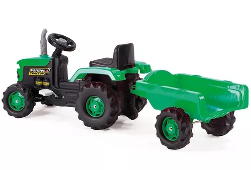 купить Транспорт для детей Dolu 8053 Трактор с педалями и прицепом в Кишинёве 