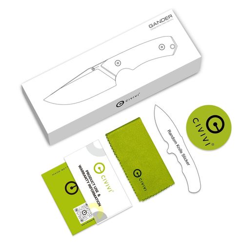 купить Нож походный Civivi C24058B-2 Gander, mâner Micarta, teacă Kydex в Кишинёве 