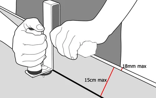 купить Ручной инструмент MAR-POL M51090 Резак для гипсокартона/картона в Кишинёве 