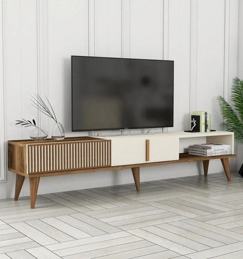 cumpără Comodă TV Trendy Milan Alt, Nuc, Crem în Chișinău 