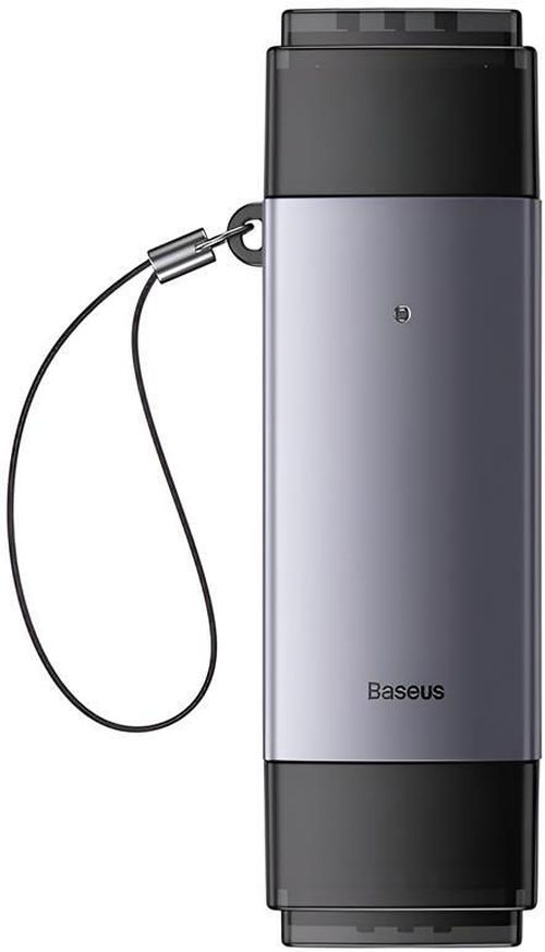 cumpără Cititor de carduri Baseus WKQX060113 2in1 Type-C 3.0 to USB-A 3.0 to TF/SD Lite Series, Black în Chișinău 