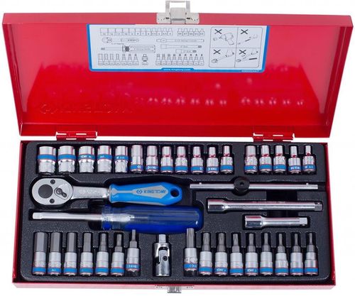 cumpără Set de unelte de mână King Tony 2539MR набор 1/4" торцевых головок 6 гран., насадок TORX, HEX, принадлежностей, 39 пр. în Chișinău 