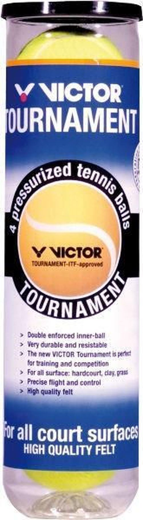 cumpără Articol de tenis miscellaneous 9452 Minge tenis mare Victor (4 buc) ITF 105000 în Chișinău 