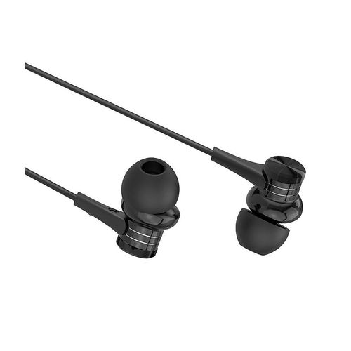 cumpără Borofone BM22 black (095446) Boundless universal earphones with mic, Speaker 10mm, Cable length 1.2m, Microphone, support for Apple and Android în Chișinău 