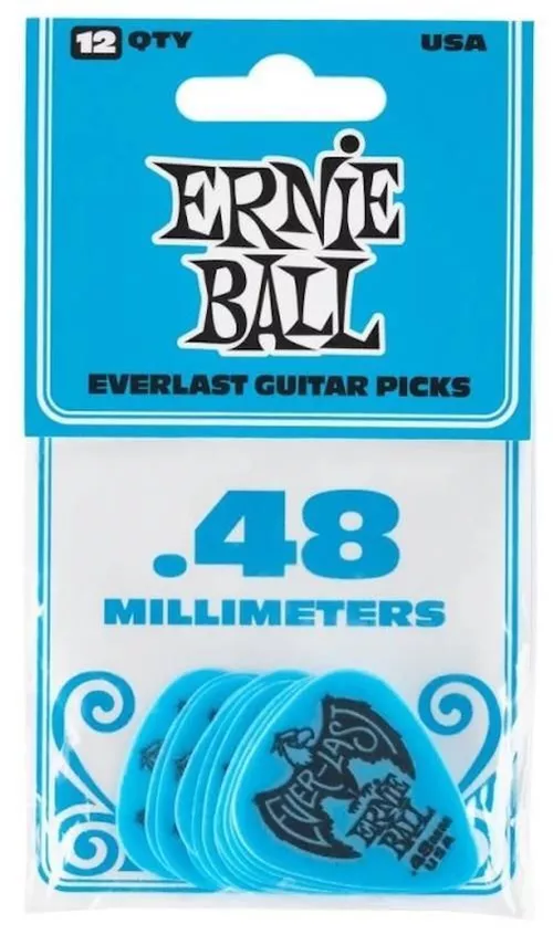 cumpără Accesoriu p/u instrumente muzicale Ernie Ball Everlast Pick Blue 0.48 mm 12 Pack - Pene pentru Chitară în Chișinău 