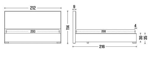 купить Кровать my-STYLE my-Vera 200x200 (P40D20M15) в Кишинёве 