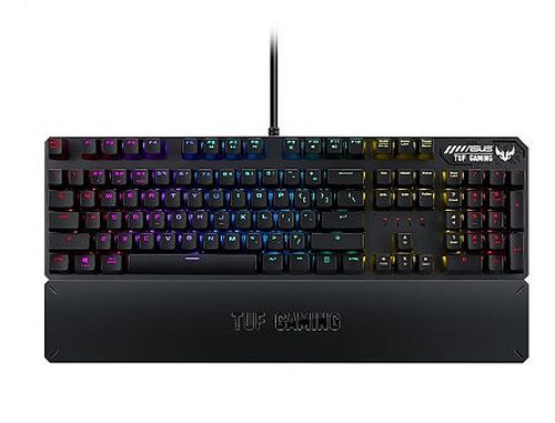 cumpără Tastatura ASUS TUF Gaming K3 RGB mechanical keyboard with N-key rollover, aluminum-alloy top cover and Aura Sync lighting, Wrist Rest, gamer (tastatura/клавиатура) în Chișinău 