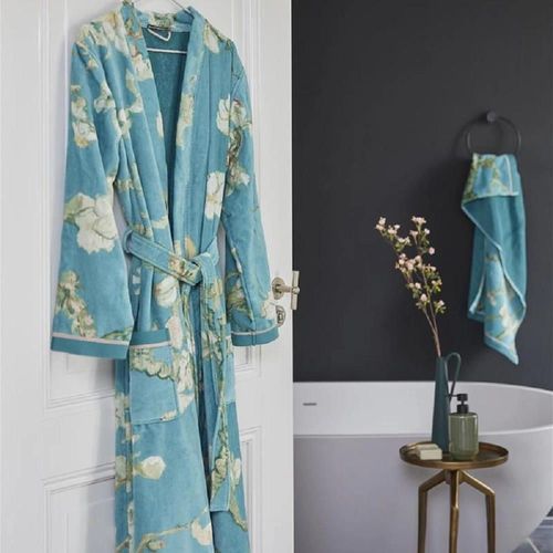 cumpără Halat Beddinghouse 228604 (Van Gogh) Blossom Bathrobe Blue M în Chișinău 