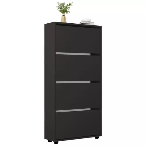 cumpără Raft pentru încălțăminte Mobildor-Lux Leo 90x27x164H cm Anthracite în Chișinău 