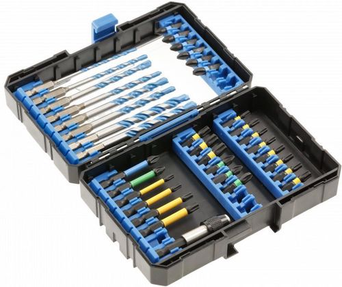 cumpără Set de tubulare, bite, duze Hoegert Set de biti cu impact si burghii universale (35 buc) HT1S801 în Chișinău 