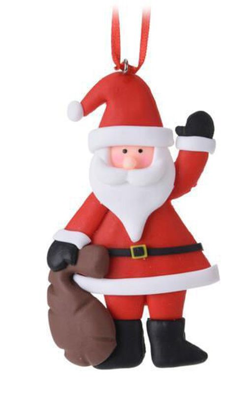 купить Новогодний декор Promstore 49178 Украшение елочное Дед Мороз 10x6cm в Кишинёве 