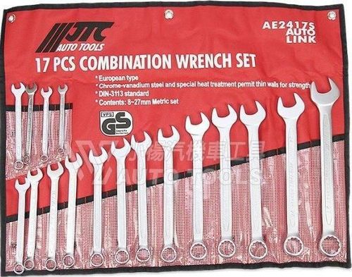 cumpără Cheie fixă JTC JTC-AE2417S ключи комбинированные 8-27мм 17 предметов (Tetoron) în Chișinău 
