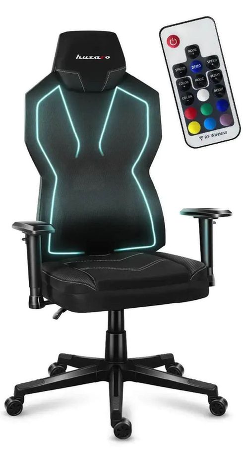 cumpără Fotoliu de birou Huzaro Combat 6.2 Black RGB în Chișinău 