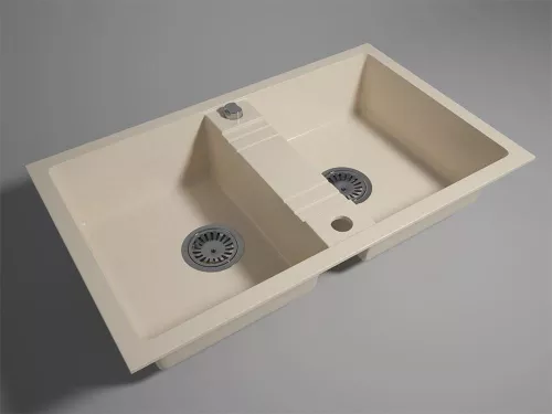 купить Мойка кухонная Ferro DRGM2/48/78SA 780x480 nisip в Кишинёве 