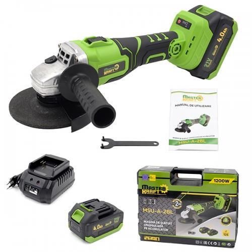 cumpără Mașina de polisat Master Kraft MSU-A-2BL 125mm cu accumulator (motor fără perii) în Chișinău 
