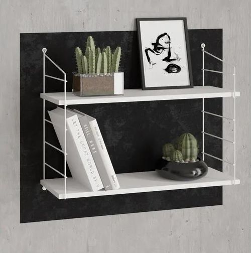купить Полка декоративная Trendy Armoni 2'li-Alb stralucitor (GTR005333) в Кишинёве 