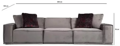 купить Диван Trendy Lego 100x76x300cm (3 locuri) в Кишинёве 