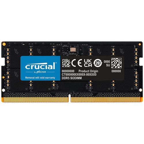 купить Оперативная Память 16GB SODIMM DDR5 Crucial CT16G48C40S5 PC5-38400 4800MHz CL40, 1.1V (memorie/память) в Кишинёве 