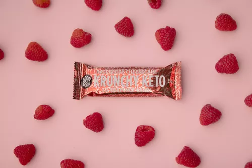 Good Good Krunchy Keto Bar - Cheesecake cu zmeură- 35 g 