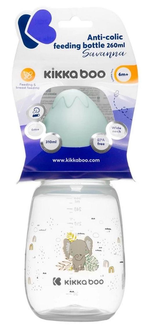 cumpără Cană cu pai Kikka Boo 31302020098 cu gat larg Savanna Mint, 260 ml în Chișinău 