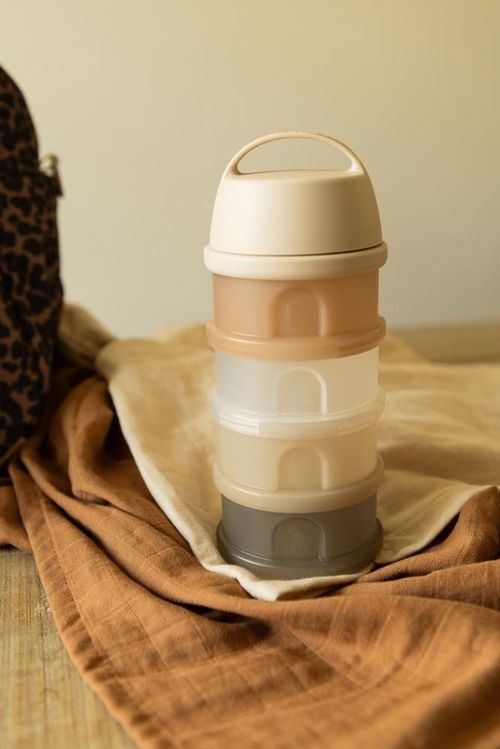 купить Контейнер для хранения пищи Beaba B911749 Recipient lapte praf 4 compartimente transparente Clay в Кишинёве 