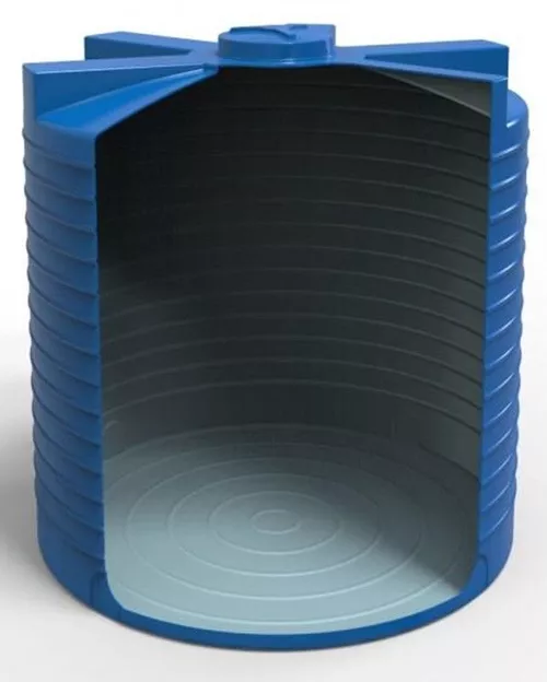 cumpără Duș de vară Uniplast 37095 Rezervor apa 10 000 L vertical, oval (albastru) cu stut D.2" 242x265 cm în Chișinău 