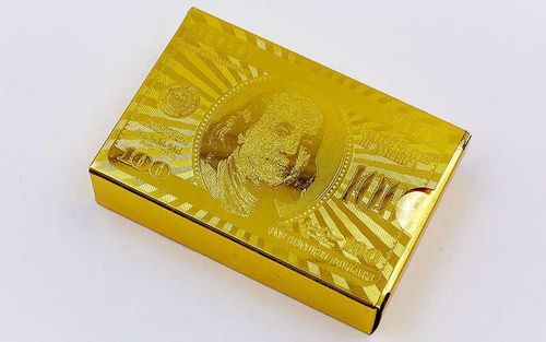 купить Настольная игра misc 3832 Carti de joc IG-4567/4566 Gold EURO/DOLLAR (54 buc., 0,28 mm) в Кишинёве 