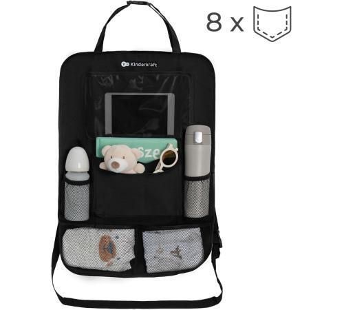 cumpără Accesoriu auto KinderKraft KAORSA00BLK0000 Органайзер для автомобиля 2-in-1 black în Chișinău 