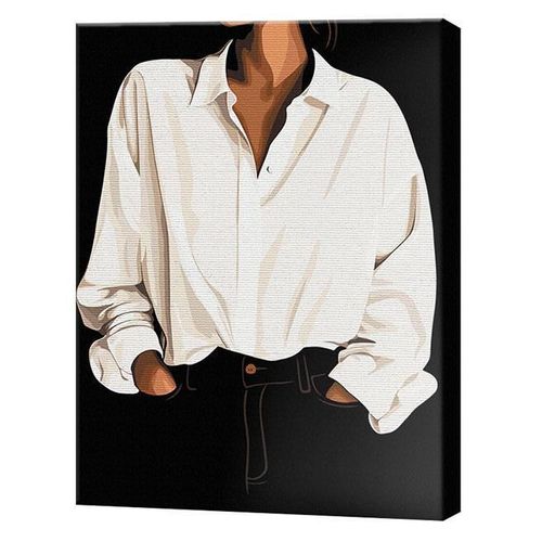 купить Картина по номерам BrushMe BSB0052 Pictura pe numere 40x50cm Black Eco Simplitatea eleganta в Кишинёве 