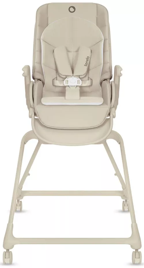 купить Стульчик для кормления Lionelo Maddie Beige 3in1 (set scaun de masa + co-sleeper) в Кишинёве 