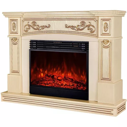купить Камин электрический ArtFlame Marmaris & Mirabella, 1000x1350x330 mm, Fildeş в Кишинёве 