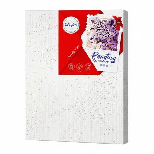 cumpără Tablou pe numere Ideyka KHO6728 30x40cm Eco, Pradatoare lila cu vopsele metalic extra în Chișinău 