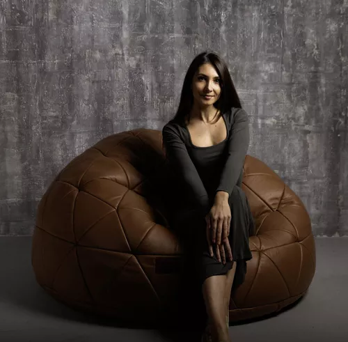 купить Кресло-мешок Because Royal Cafeniu (140x140x50cm) в Кишинёве 