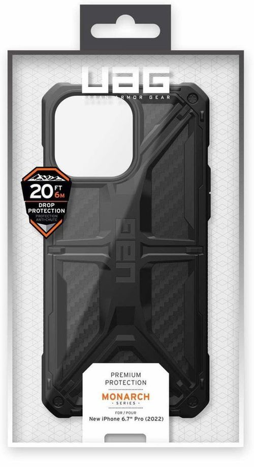 cumpără Husă pentru smartphone UAG 114035114242 iPhone Tinky 2022 Monarch Carbon Fiber în Chișinău 