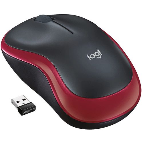 купить Logitech M185 Red Wireless Mouse, USB, 910-002240 (mouse fara fir/беспроводная мышь) в Кишинёве 