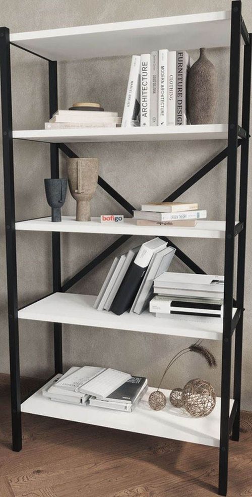 cumpără Etajeră Nex Home Urartu, 63x29,5x120 cm, Alb (15-65-01) în Chișinău 