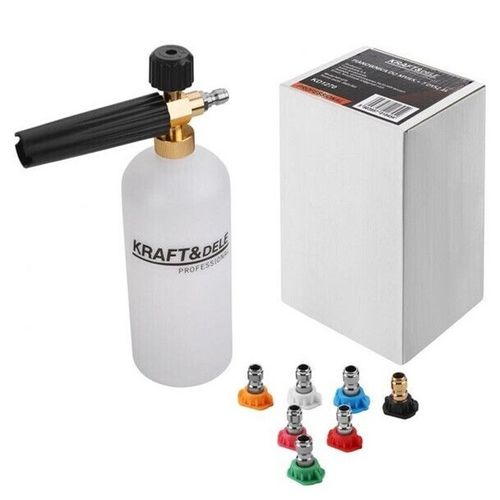 cumpără Accesoriu  mașini de curățat de mare presiune Kraft&Dele KD1270 пеногенератор + 7 насадок, 1 л în Chișinău 