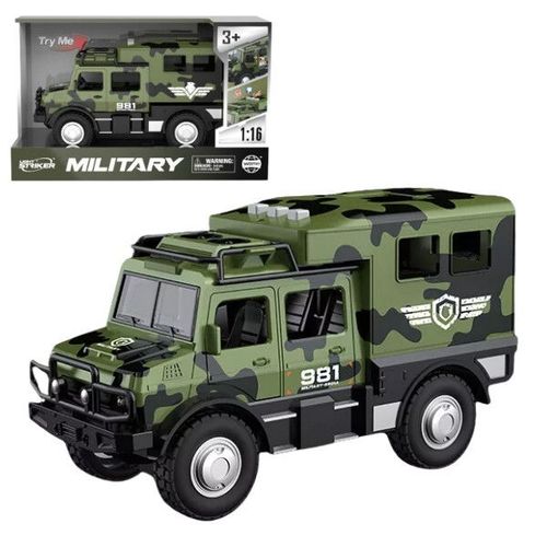 купить Машина Wenyi WY981A 1:16 Mașină militară inerțială, camuflaj verde (lumină/sunet) в Кишинёве 