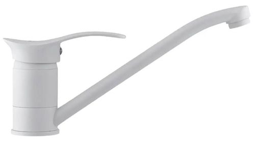купить Смеситель кухонный Sandy 49185 Nobilis cu pipa Clasic, lunga, alb mat в Кишинёве 