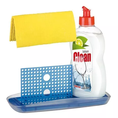 cumpără Accesoriu pentru bucătărie Tescoma 900624 Suport detergent vase și burete Clean Kit 23x11cm în Chișinău 