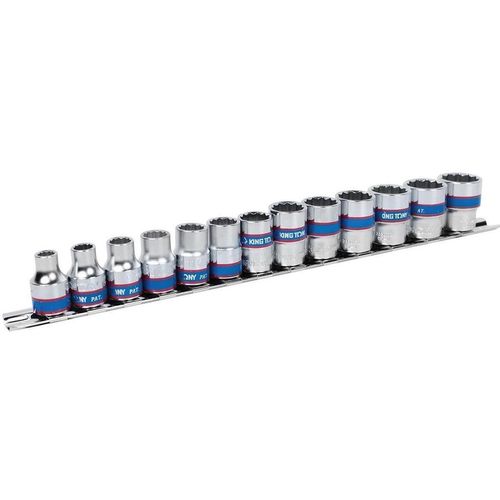cumpără Set de tubulare, bite, duze King Tony Set chei tubulare 3013MR cu 12 piese, 7-19 mm, 3/8", 13 piese în Chișinău 