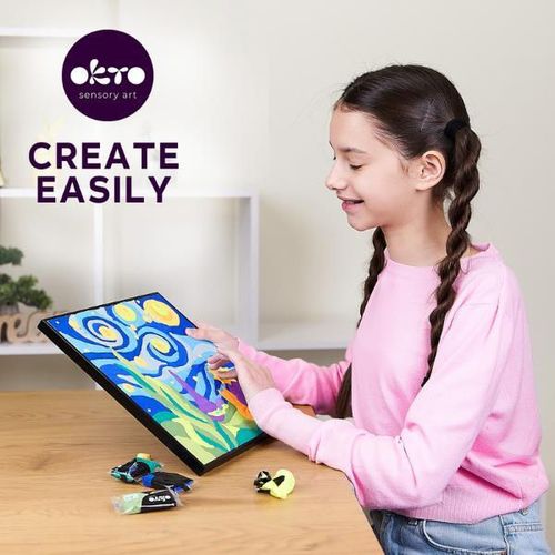купить Набор для творчества Okto 20021 Tablou 3D cu plastilină ușoară 29x29сm, Micul Prinț в Кишинёве 