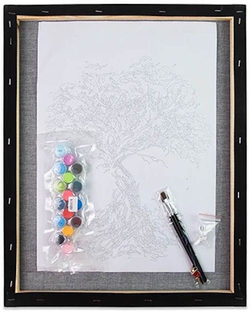 cumpără Tablou pe numere Strateg 58028 Caracter rosu 40x50cm (fundal negru) în Chișinău 