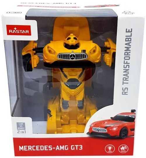 купить Игрушка Rastar 62310 Die cast 1:32 Mercedes-Benz GT3 Transformable car, galbena, 61363 в Кишинёве 