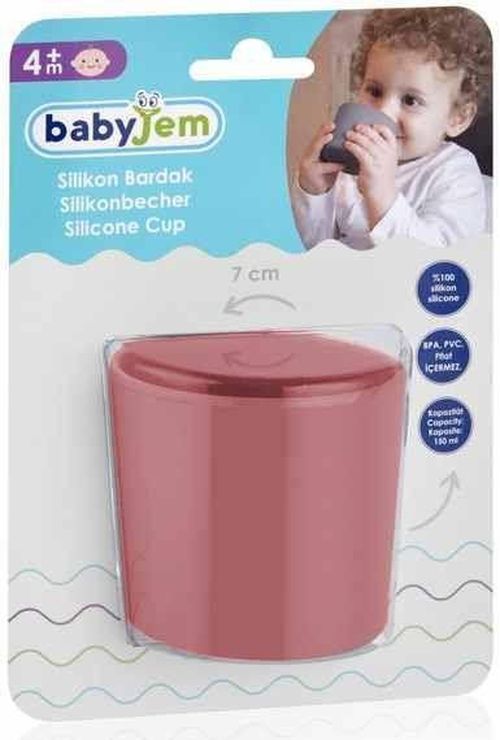 cumpără Seturi pentru hrănire bebelușilor BabyJem 714 Pahar din silicon pentru diversificare Roz în Chișinău 