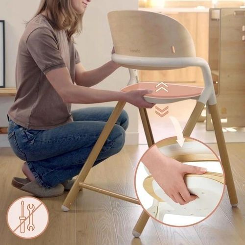 купить Стульчик для кормления Lionelo Celia 3in1 Black Wood в Кишинёве 